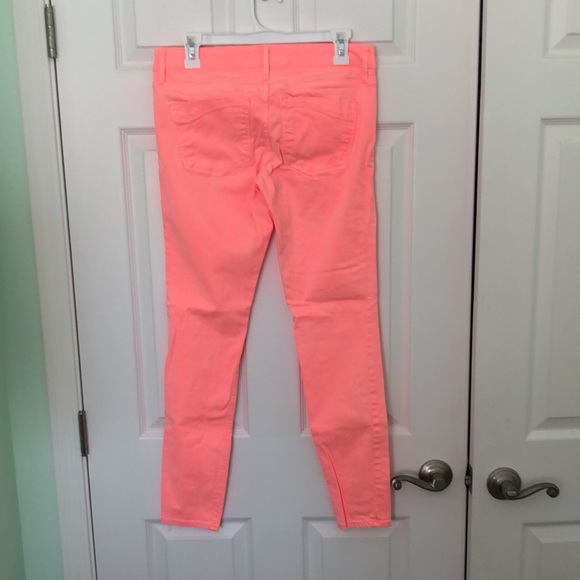 NWOT Neon Orange Skinny Jean - Picture 4 of 4